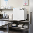 Thumbnail image #3 for Summit Commercial Accucold® FS24LMC Compact Countertop Breast Milk Freezer, 1.4 Cu. Ft., White, Reversible Solid Door