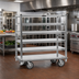 Thumbnail image #2 for Cres Cor Queen Mary Aluminum Banquet Cart with 6 Shelves