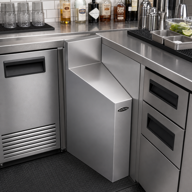 Product image #2 for Krowne Royal Series Rear Corner 15° Underbar Angle Filler, 24-Inch Front-to-Back, Stainless Steel