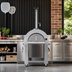 Thumbnail image #3 for KoolMore Residential Outdoor Wood-Fired Pizza Oven, 32 Inch Wide, Stainless Steel