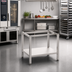 Thumbnail image #2 for RATIONAL Combi-Duo XS Stationary Oven Stand for XS on XS, Stainless Steel Open Base