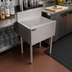 Thumbnail image #3 for Top Shelf TS Series 25 Inch Freestanding Stainless Steel Underbar Drainboard with 6 Inch Backsplash