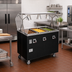 Thumbnail image #2 for Vollrath 2-Series Affordable Portable™ 3-Well Mobile Hot Food Station Deluxe with Buffet-Style Breath Guard