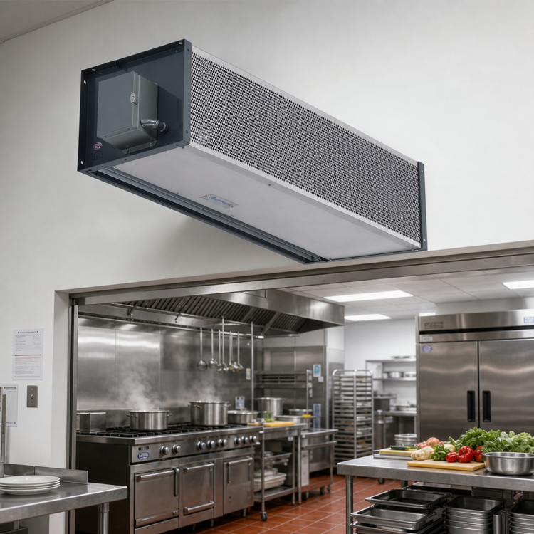 Product image #2 for Berner Industrial Series 78-Inch Unheated Direct Drive Air Curtain with 2 x 1 HP Motors