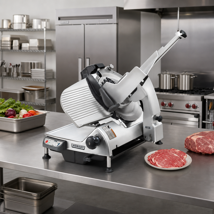 Product image #2 for Hobart HS7-PHS Heavy Duty Automatic 13-Inch Gravity Feed Commercial Meat Slicer