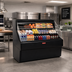 Thumbnail image #2 for Howard-McCray Ovation Series 75-Inch Curved Open-Air Remote Refrigerated Merchandiser with LED Lighting, 44-Inch High, Black