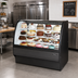 Thumbnail image #2 for True 59-1/4 Inch Curved Glass Refrigerated Bakery Display Case, Stainless Steel, Self-Contained