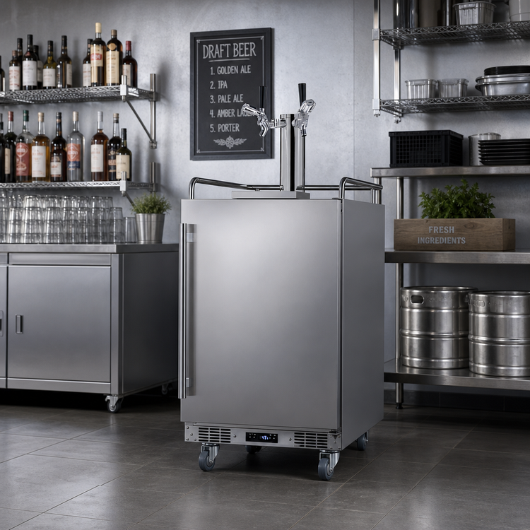 Product image #3 for Summit Commercial 24-Inch Indoor/Outdoor Draft Beer Dispenser, Built-In or Freestanding, 3 1/6-Barrel Keg Capacity