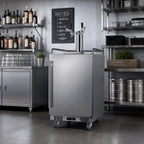Thumbnail image #3 for Summit Commercial Summit Appliance BC74OSCOMTWIN Indoor/Outdoor Stainless Steel Draft Beer Dispenser, 3 1/6-Barrel Keg Capacity, 2 Faucets