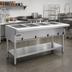 Thumbnail image #2 for Eagle Group Stationary Electric Hot Food Table, Open Base, 5 Dry Wells, 79-Inch Wide, 240V