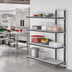 Thumbnail image #2 for Cambro Camshelving Elements XTRA 42-Inch Wide x 24-Inch Deep x 72-Inch High 4-Shelf Vented Stationary Add-On Polymer Shelving Unit