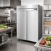Thumbnail image #2 for Hoshizaki Steelheart Two-Section Reach-In Freezer with Full Solid Doors, 50.37 Cu. Ft., Top-Mounted Self-Contained