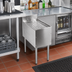 Thumbnail image #2 for CHOICE C-DBA-18 Freestanding Underbar Corner Drainboard, 18 x 19 Inches, Stainless Steel