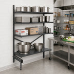Thumbnail image #2 for Metro SmartLever SM762442-ADD Cantilevered Shelving Add-On Unit, Epoxy-Coated Steel, 76-3/8" High, for 42"W x 24"D Shelves