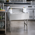 Thumbnail image #2 for Advance Tabco Underbar Basics Stainless Steel Cocktail Unit with 12-Inch Deep Ice Bin, 24 x 21 x 33 Inches