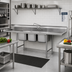 Thumbnail image #2 for Eagle Group 314 Series 3-Compartment Sink with Left and Right Drainboards, 108-Inch x 31-3/4-Inch, 304 Stainless Steel
