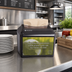 Thumbnail image #2 for Venue Tabletop Fullfold Napkin Dispenser with Ad Insert Slot, 200+ Capacity, Translucent Black Pearl