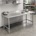Thumbnail image #2 for Spec-Master Marine Series 144-Inch x 24-Inch 14-Gauge Stainless Steel Work Table with 4-1/2-Inch Backsplash