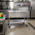 Thumbnail image #2 for Eagle Group PST-3 Mobile Stainless Steel Utility Serving Counter with Open Base