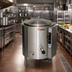 Thumbnail image #2 for Groen AH/1E-40 40-Gallon Gas Stationary Floor Steam-Jacketed Kettle
