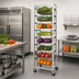 Thumbnail image #2 for New Age Stationary Full-Height Aluminum Produce Crisping Rack, 8-Basket Capacity