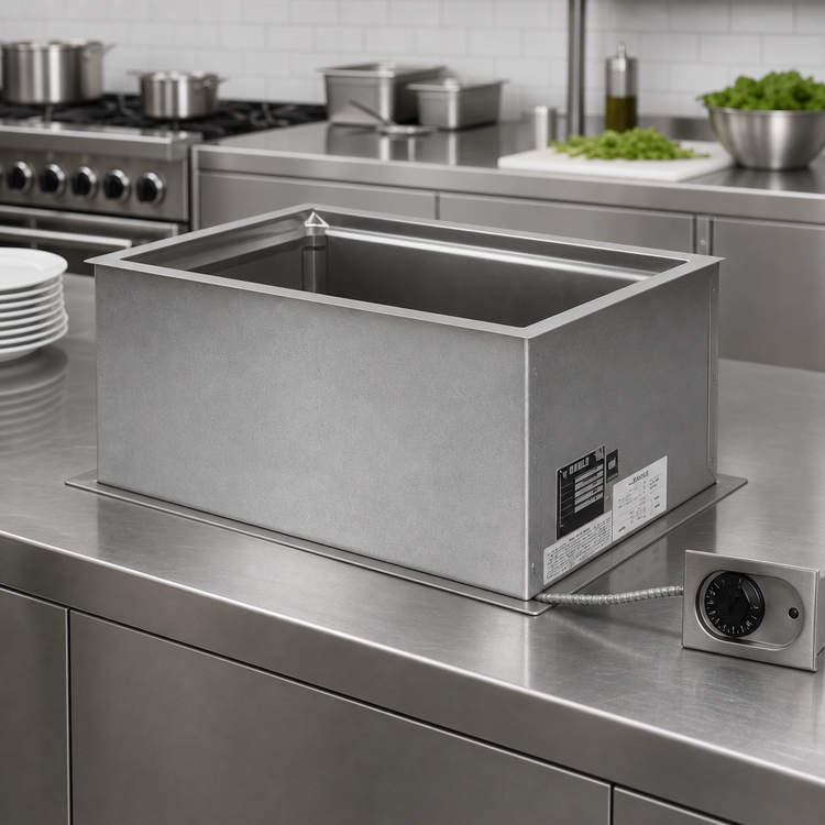 Product image #2 for Eagle Group Built-In Electric Drop-In Hot Well Food Warmer with 12 x 20 Pan Opening, Wet or Dry, 240V