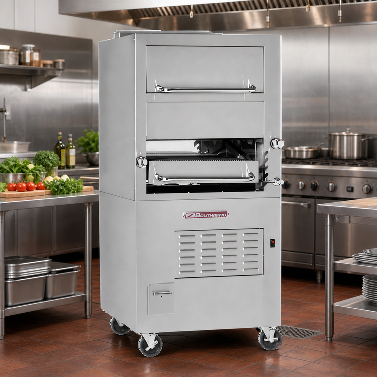 Product image #2 for Southbend Platinum 32-Inch Single Deck Heavy Duty Range Match Gas Infrared Broiler with Convection Oven Base and Warming Oven