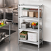 Thumbnail image #2 for Lifetime Tough Fully Assembled 3-Shelf Channel Style Aluminum Dunnage Shelving, 60 x 24 x 64 Inches