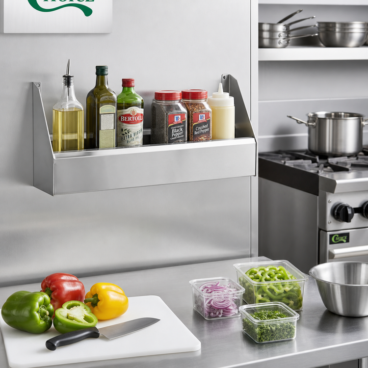 Product image #2 for CHOICE Double Stainless Steel Speed Rail, 24-Inch W x 10-Inch D