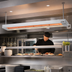 Thumbnail image #2 for Nemco 72-Inch Dual Lighted Remote-Controlled Infrared Strip Heater, 240V