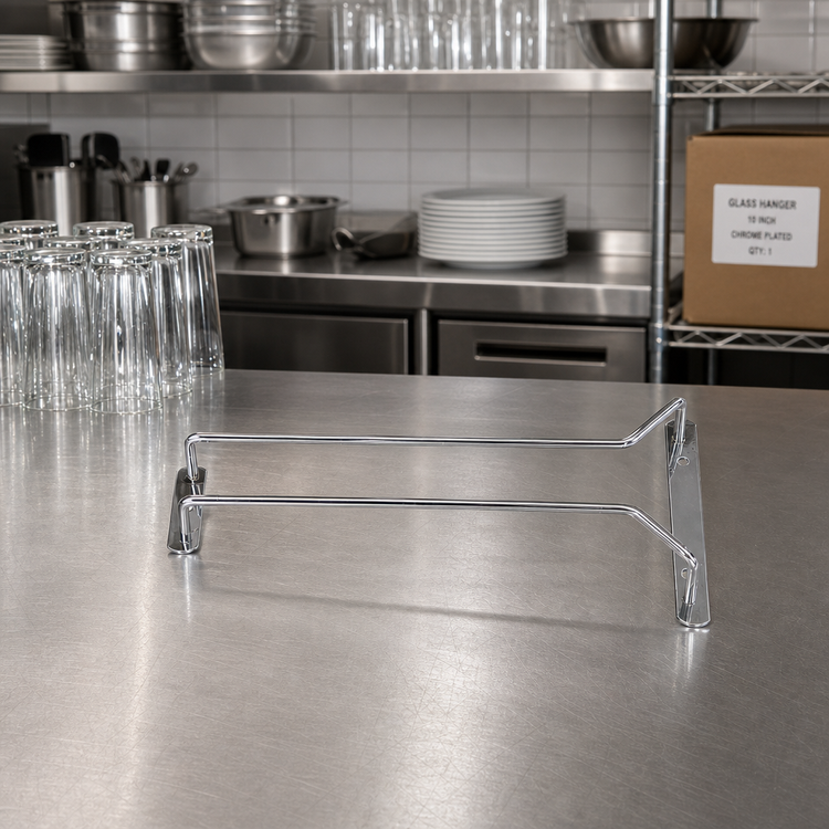 Product image #2 for 10 Inch Chrome-Plated Wire Glass Hanger