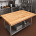 Thumbnail image #2 for John Boos 72-Inch x 48-Inch Edge Grain Maple Work Table Top, 1-3/4-Inch Thick