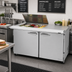 Thumbnail image #2 for Turbo Air PRO Series 60-1/4-Inch Two-Section Sandwich/Salad Mega Prep + Work Station Refrigerated Prep Table with Flat Lid