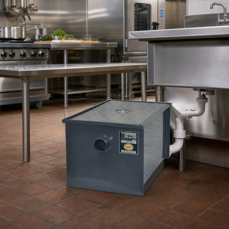 Product image #2 for John Boos GT-20 20 lb Grease Interceptor, 10 GPM, 2-Inch No-Hub Connections