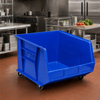 Thumbnail image #2 for Quantum QUS996MOB Mobile Stackable Polypropylene Storage Container, 35-7/8 x 19-7/8 x 20-1/2 Inches, Assorted Colors