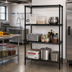 Thumbnail image #2 for Quantum Stationary Wire Shelving Starter Kit, 54