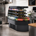 Thumbnail image #2 for Oasis Self-Service Refrigerated End Cap Case, Self-Contained, Curved Open Front, 73-3/8 Inches Wide