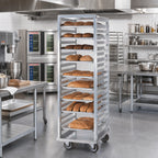 Thumbnail image #2 for Dinex DXP741 41-Tray Aluminum End-Loading Channel Pan Rack for 18 x 26 Inch Trays
