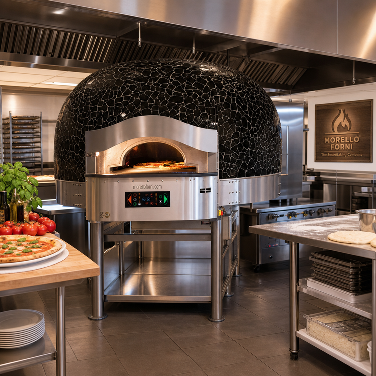 Product image #2 for Morello Forni Gas-Fired Round Commercial Pizza Oven, 51-Inch Inside Cooking Diameter, 220V
