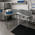 Thumbnail image #2 for Advance Tabco Korner Clean Left-Hand L-Shaped Dish Table, 119 Inch, 14 Gauge 304 Stainless Steel