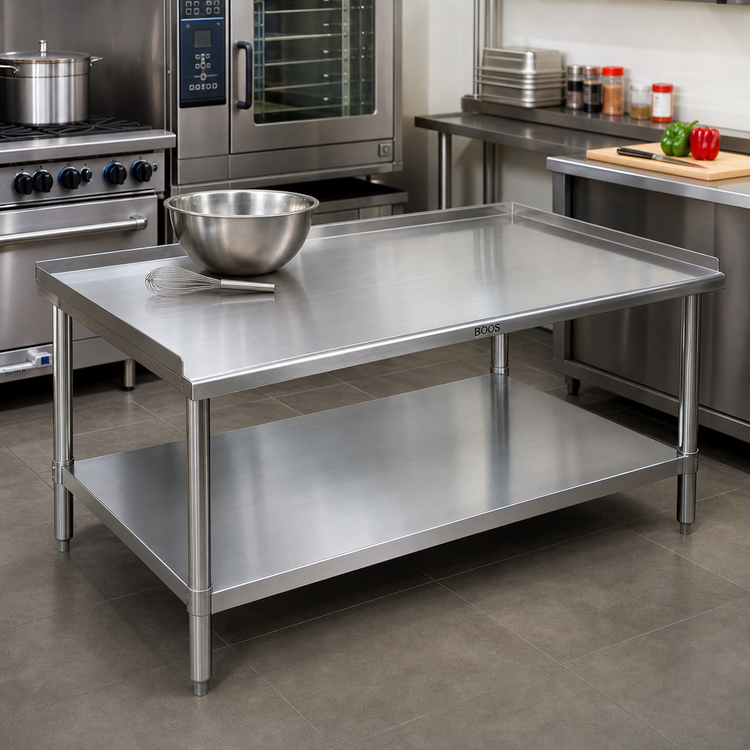 Product image #2 for John Boos Stallion 36 x 30 x 24 Inch 18-Gauge Type 430 Stainless Steel Equipment Stand