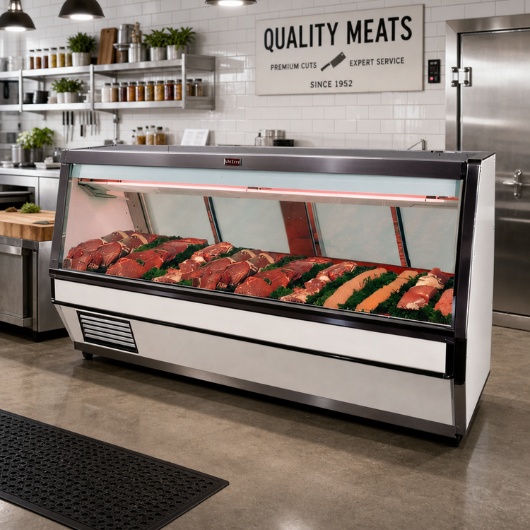 Product image #2 for Howard-McCray 40E Series 8-Foot Self-Contained Red Meat Service Case with LED Lighting