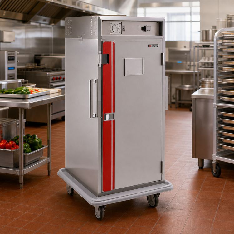 Product image #2 for Correctional Mobile Insulated Heated Holding Cabinet with Top-Mounted Forced-Air Heat, 32 12 x 20 or 16 18 x 26 Pan Capacity