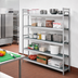 Thumbnail image #2 for Fermostock 5-Tier Perforated Polymer Shelving Expansion Kit, 68