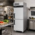 Thumbnail image #2 for Turbo Air M3 Series One-Section Reach-In Freezer with Solid Half Doors, 21.5 Cu. Ft., Top-Mounted Self-Contained
