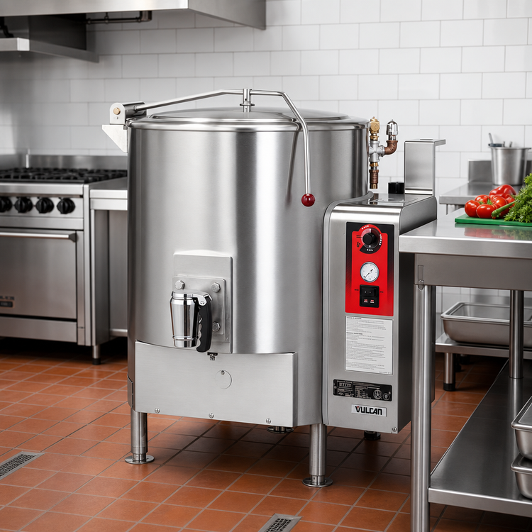 Product image #3 for Vulcan GL80E 80-Gallon Fully Jacketed Gas Stationary Kettle