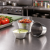 Thumbnail image #2 for American Metalcraft 2-1/2-Ounce Stainless Steel Ribbed Sauce Cup