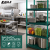 Thumbnail image #2 for Eagle QuadPlus 36 x 24 Inch Solid Green Polymer Shelf Mat with MICROGARD Antimicrobial Protection