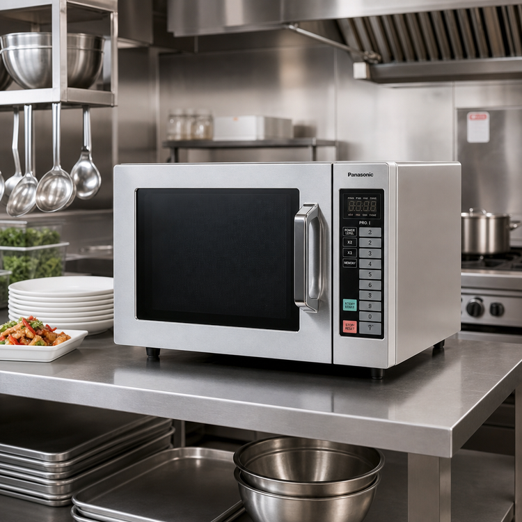 Product image #3 for Panasonic PRO 1000 Watt Light-Duty Countertop Commercial Microwave Oven, 0.8 Cu. Ft., Stainless Steel