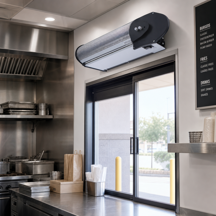 Product image #2 for Berner Drive-Thru Unit 3 18-Inch Electric-Heated Air Curtain